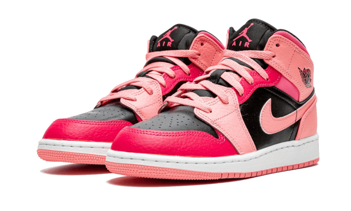 Air Jordan 1 Mid Coral Chalk Pink - 554725-662 - Kickzmi