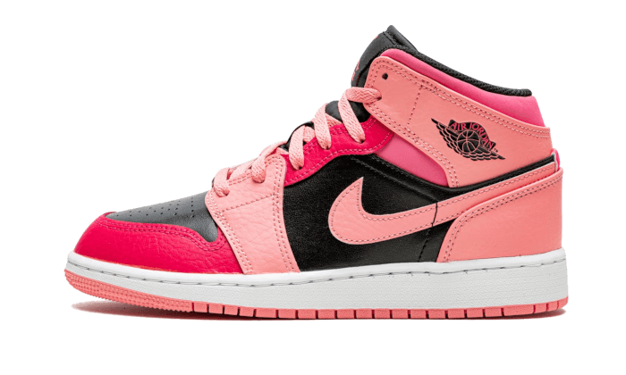 Air Jordan 1 Mid Coral Chalk Pink - 554725-662 - Kickzmi