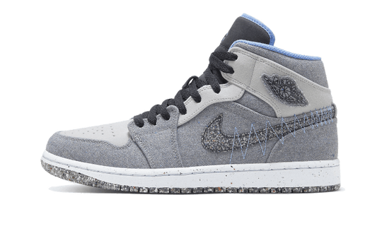 Air Jordan 1 Mid Crater Grey University Blue - DM3529-004 - Kickzmi