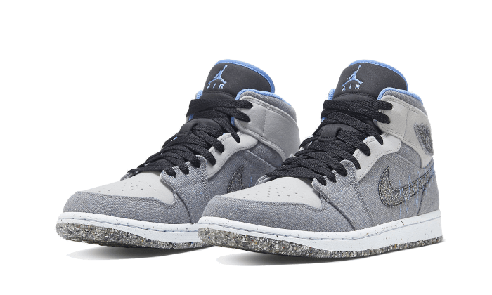 Air Jordan 1 Mid Crater Grey University Blue - DM3529-004 - Kickzmi