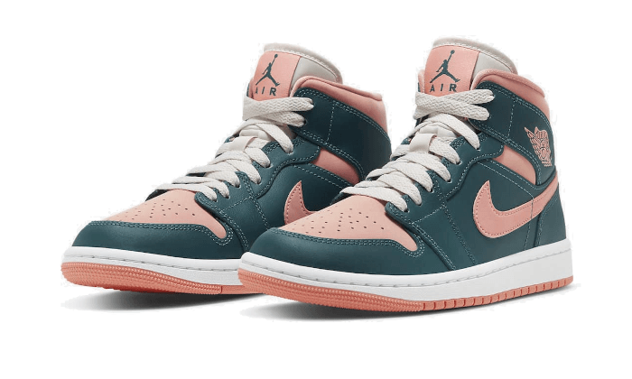 Air Jordan 1 Mid Dark Teal Green - BQ6472-308 - Kickzmi