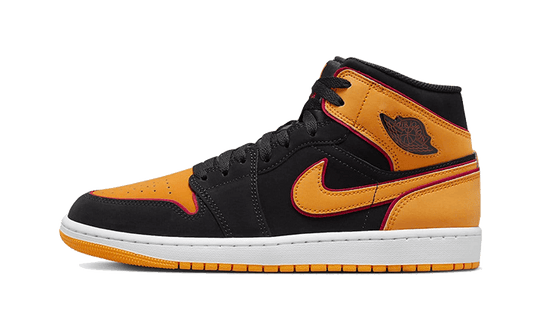 Air Jordan 1 Mid Fat Tongue Black Orange - FJ4923-008 - Kickzmi