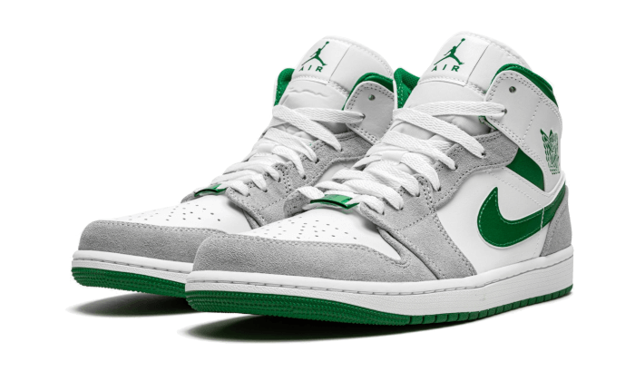 Air Jordan 1 Mid Grey Green - DC7294-103 / DC7248-103 - Kickzmi