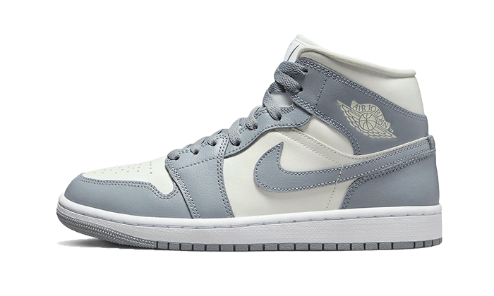 Air Jordan 1 Mid Grey Sail - BQ6472-115 - Kickzmi