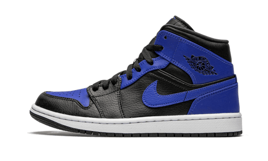 Air Jordan 1 Mid Hyper Royal Tumbled Leather - 554725-077 / 554724-077 - Kickzmi