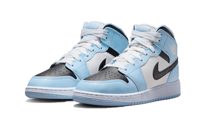 Air Jordan 1 Mid Ice Blue - 555112-401 - Kickzmi