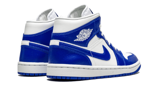 Sneakers éditions limitées et authentiques Air Jordan 1 Mid Kentucky Blue - BQ6472-104 - Kickzmi