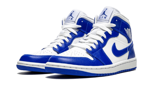 Sneakers éditions limitées et authentiques Air Jordan 1 Mid Kentucky Blue - BQ6472-104 - Kickzmi