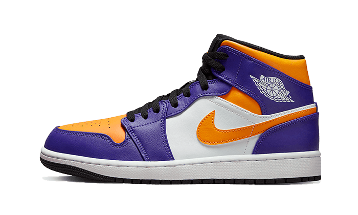 Air Jordan 1 Mid Lakers (2022) - DQ8426-517 / DQ8423-517 - Kickzmi