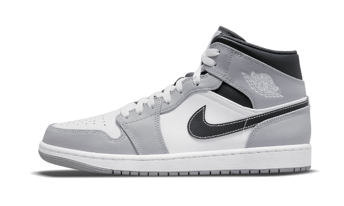 Air Jordan 1 Mid Light Smoke Grey Anthracite - 554724-078 / 554725-078 - Kickzmi