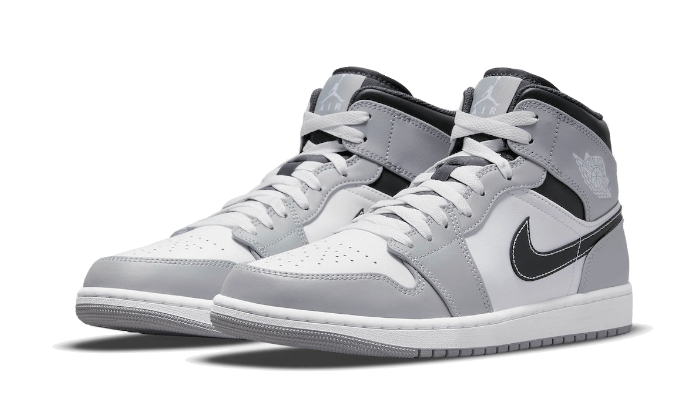 Air Jordan 1 Mid Light Smoke Grey Anthracite - 554724-078 / 554725-078 - Kickzmi