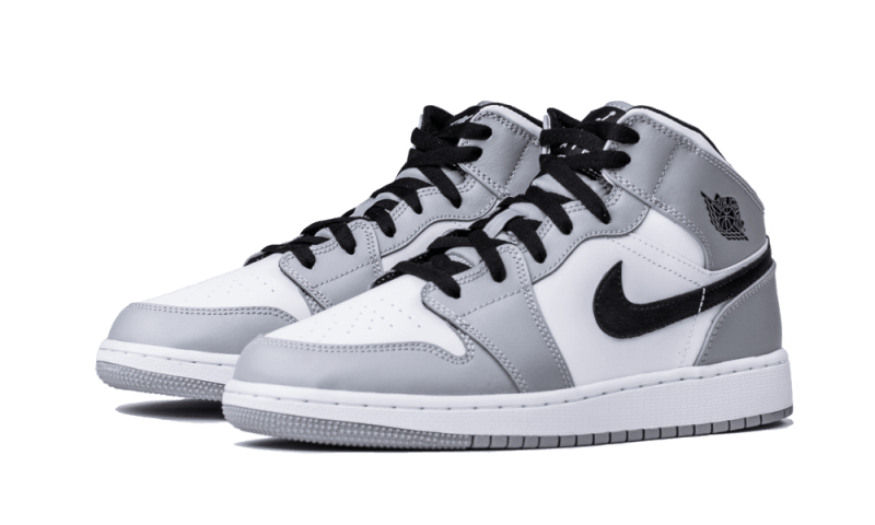 Air Jordan 1 Mid Light Smoke Grey - 554724-092 / 554725-092 - Kickzmi