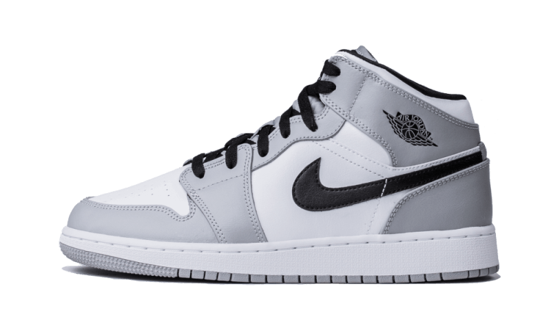 Air Jordan 1 Mid Light Smoke Grey - 554724-092 / 554725-092 - Kickzmi