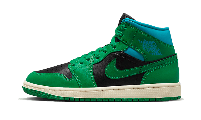 Air Jordan 1 Mid Lucky Green Aquatone - BQ6472-033 - Kickzmi