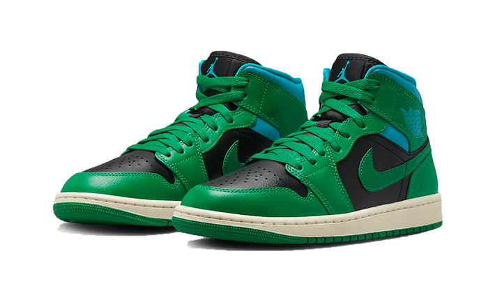 Air Jordan 1 Mid Lucky Green Aquatone - BQ6472-033 - Kickzmi