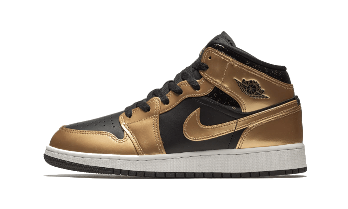 Sneakers éditions limitées et authentiques Air Jordan 1 Mid Metallic Gold - DR6967-071 - Kickzmi