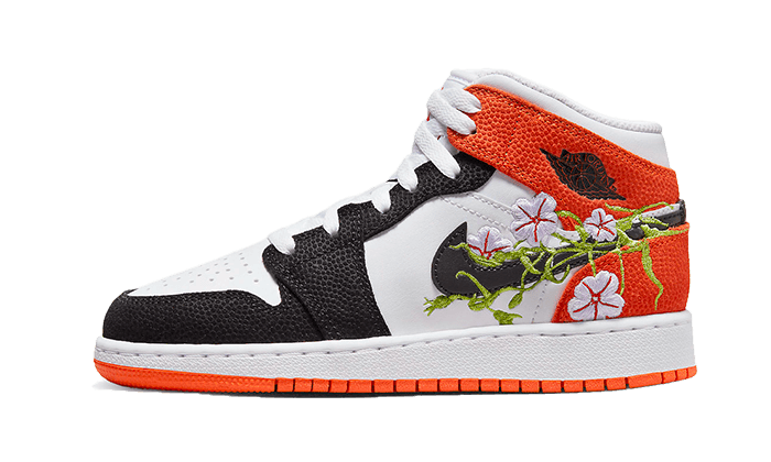 Air Jordan 1 Mid SE Basketball Blossom - DQ8799-101 / DQ8390-100 - Kickzmi