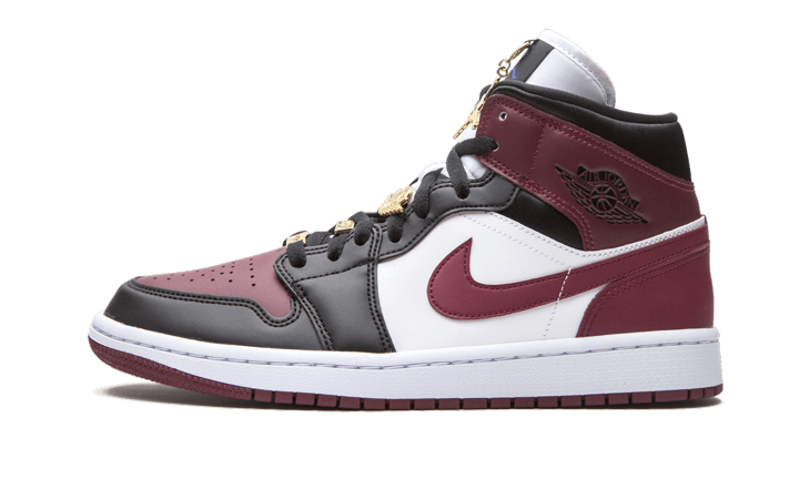 Air Jordan 1 Mid SE Black Dark Beetroot - CZ4385-016 - Kickzmi