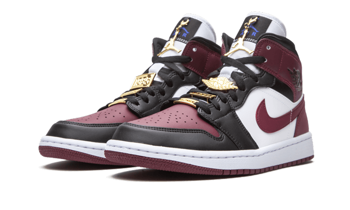 Air Jordan 1 Mid SE Black Dark Beetroot - CZ4385-016 - Kickzmi