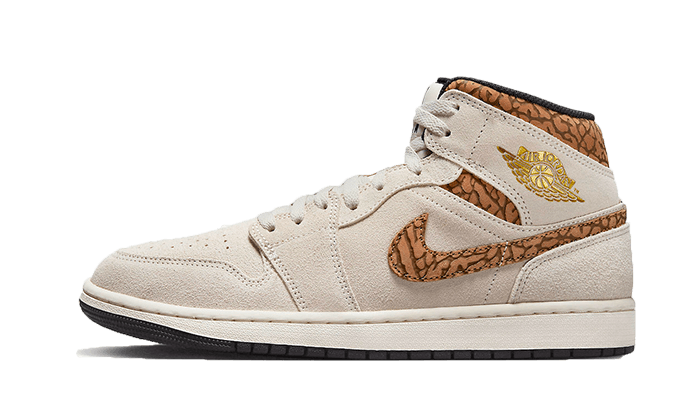 Air Jordan 1 Mid SE Brown Elephant - DZ4129-102 / DZ5369-102 - Kickzmi