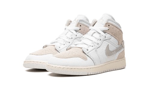 Sneakers éditions limitées et authentiques Air Jordan 1 Mid SE Craft Inside Out White Grey - DM9652-100 / DQ3726-100 - Kickzmi