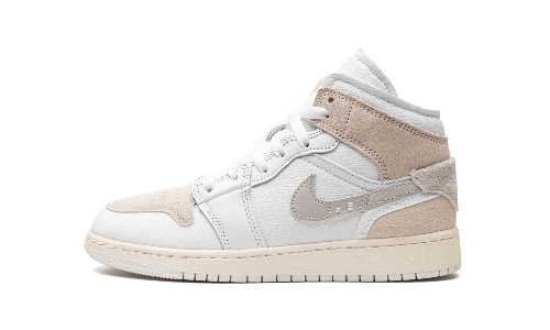 Sneakers éditions limitées et authentiques Air Jordan 1 Mid SE Craft Inside Out White Grey - DM9652-100 / DQ3726-100 - Kickzmi