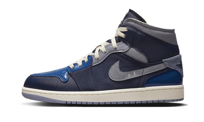 Air Jordan 1 Mid SE Craft Obsidian - DR8868-400 / DX2193-400 - Kickzmi