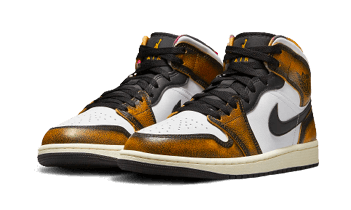 Air Jordan 1 Mid SE Orange Wear-Away - DQ8417-071 - Kickzmi