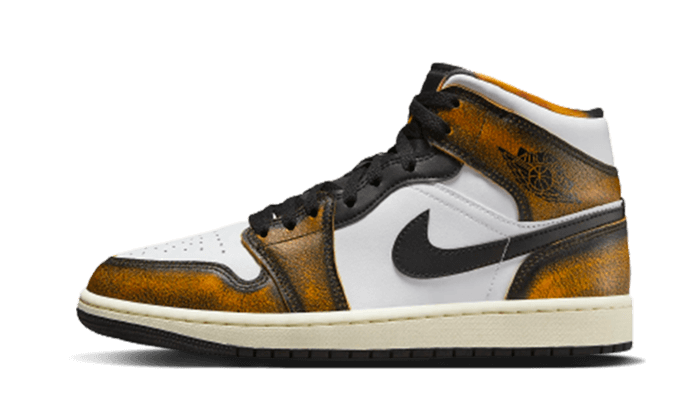 Air Jordan 1 Mid SE Orange Wear-Away - DQ8417-071 - Kickzmi