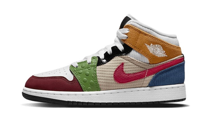 Air Jordan 1 Mid SE Patchwork - DR6957-100 - Kickzmi