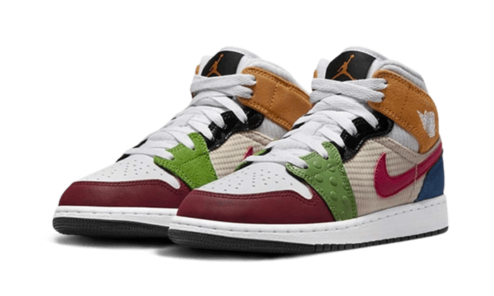 Air Jordan 1 Mid SE Patchwork - DR6957-100 - Kickzmi