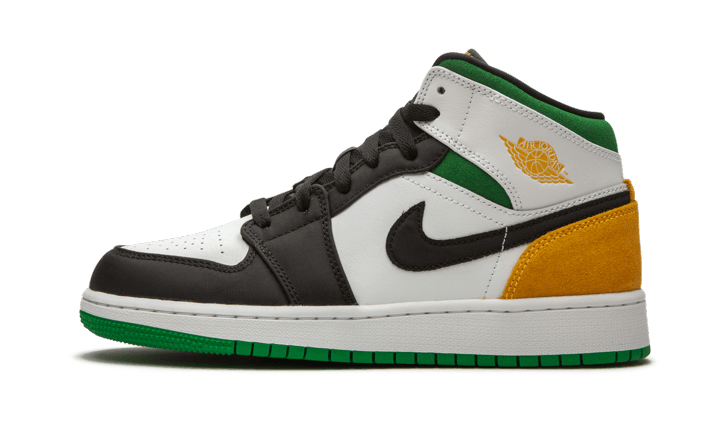 Air Jordan 1 Mid SE White Laser Orange Lucky Green - 852542-101 / BQ6931-101 - Kickzmi