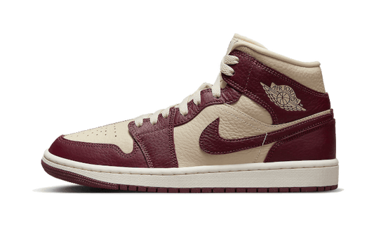 Air Jordan 1 Mid Split Beach Cherrywood Red - DR0501-200 - Kickzmi