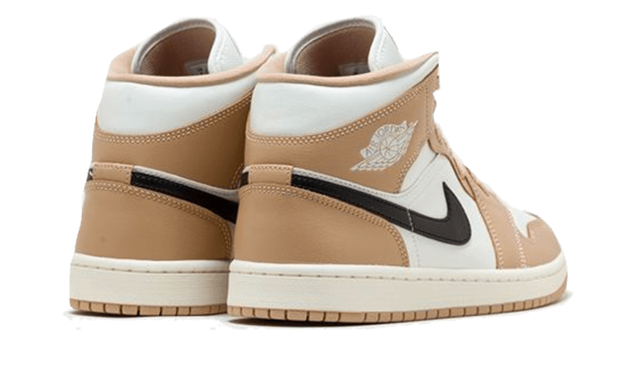 Air Jordan 1 Mid Tan Black - BQ6472-103 - Kickzmi