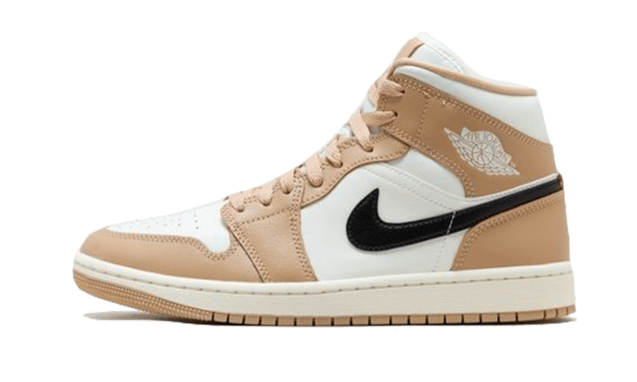 Air Jordan 1 Mid Tan Black - BQ6472-103 - Kickzmi