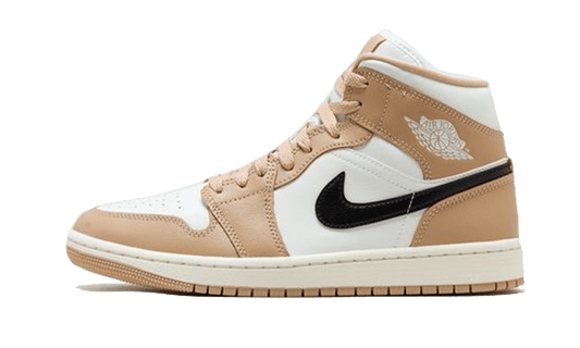 Air Jordan 1 Mid Tan Black - BQ6472-103 - Kickzmi