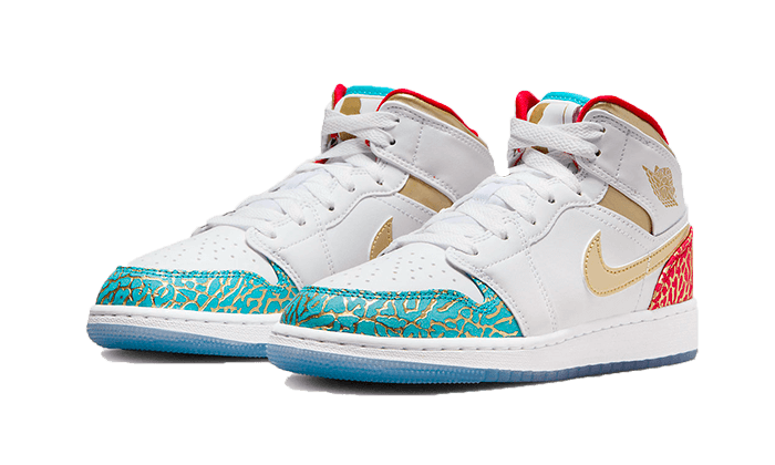 Air Jordan 1 Mid UNC to Chicago - FB2212-100 - Kickzmi