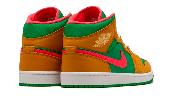 Air Jordan 1 Mid Wheat Watermelon - DX4365-700 / DX4332-700 - Kickzmi