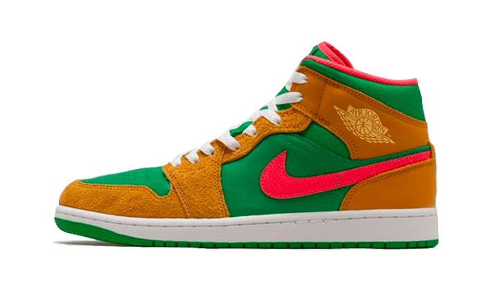 Air Jordan 1 Mid Wheat Watermelon - DX4365-700 / DX4332-700 - Kickzmi