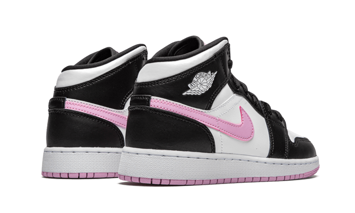 Air Jordan 1 Mid White Black Light Arctic Pink - 555112-103 - Kickzmi