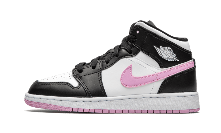 Air Jordan 1 Mid White Black Light Arctic Pink - 555112-103 - Kickzmi