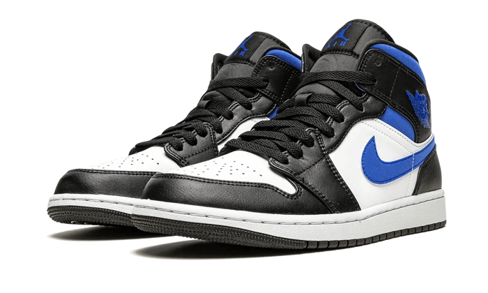 Air Jordan 1 Mid White Black Royal - 554725-140 - Kickzmi