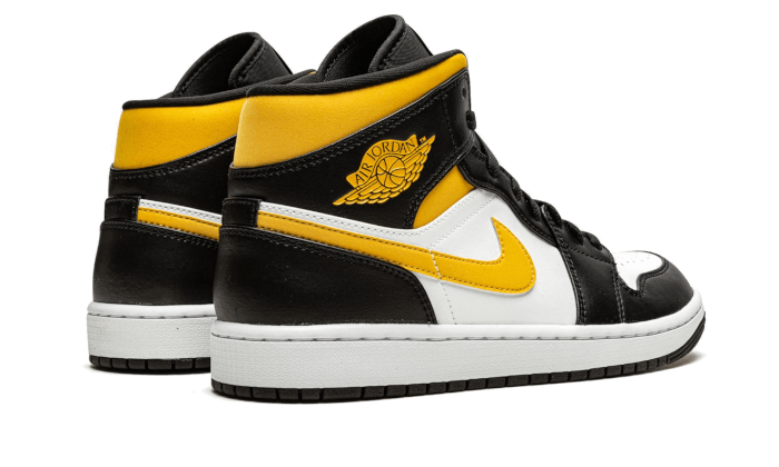 Air Jordan 1 Mid White Pollen Black - 554724-177 - Kickzmi