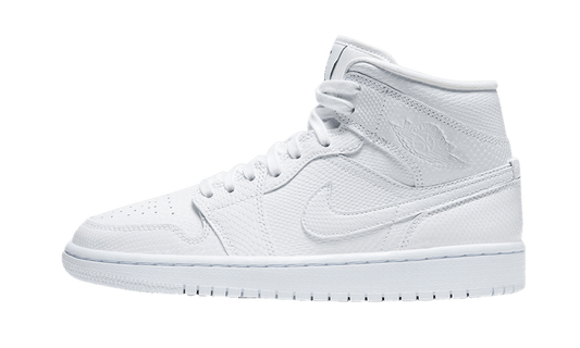 Air Jordan 1 Mid White Snakeskin - BQ6472-110 - Kickzmi