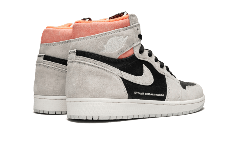 Air Jordan 1 Retro High Neutral Grey Hyper Crimson - 555088-018 - Kickzmi