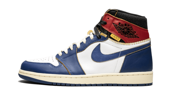 Air Jordan 1 Retro High Union Los Angeles Blue Toe - BV1300-146 - Kickzmi