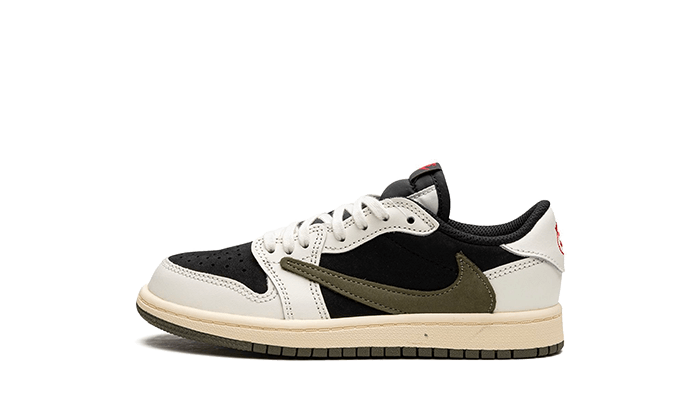 Air Jordan 1 Retro Low OG SP Travis Scott Olive Enfant (PS) - DZ5909-106 - Kickzmi