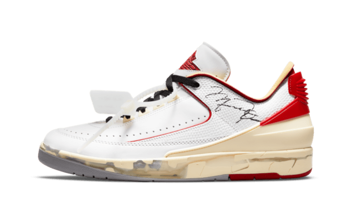 Air Jordan 2 Retro Low SP Off-White White Red - DJ4375-106 - Kickzmi