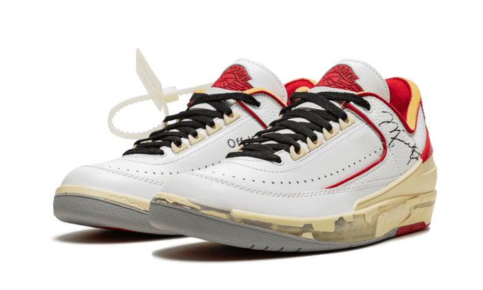 Air Jordan 2 Retro Low SP Off-White White Red - DJ4375-106 - Kickzmi