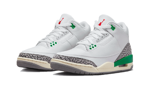 Sneakers éditions limitées et authentiques Air Jordan 3 Retro Lucky Green - CK9646-136 - Kickzmi